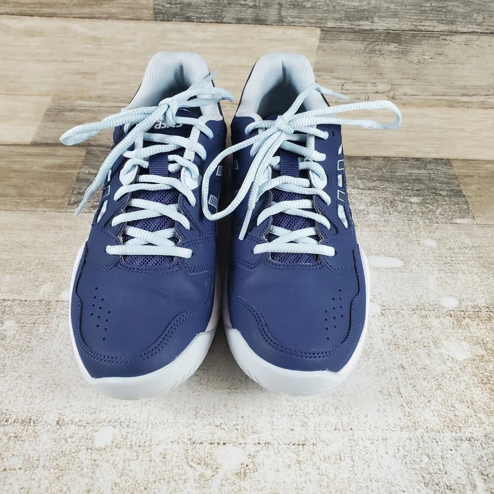 ASICS GEL-Renma Womens Shoe Sz 7 Running Indigo Blue Sky Leather Lace Up Sneaker